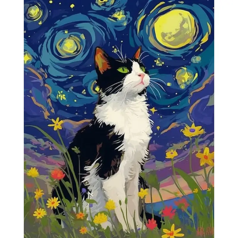 PhotoCustom Diy Full Round Diamond Animal Painting For Adult Rhinestone Cat Pictures Complete Kit Home Decor
PhotoCustom Diy Full Round Diamond Animal Painting For Adult Rhinestone Cat Pictures Complete Kit Home Decor