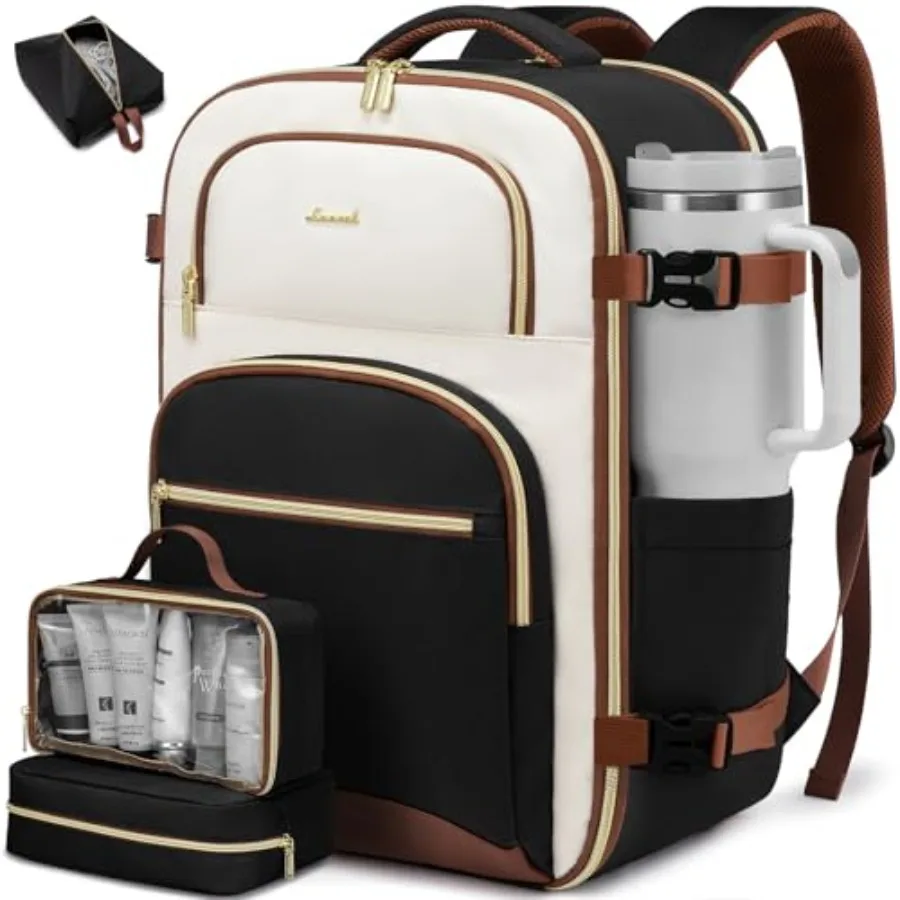 Travel Backpack for Women, 40L Airline Approved Carry On Backpack Luggage with 3 Packing Cubes, TSA Personal Item Travel Bag, W
Travel Backpack for Women, 40L Airline Approved Carry On Backpack Luggage with 3 Packing Cubes, TSA Personal Item Travel Bag, W