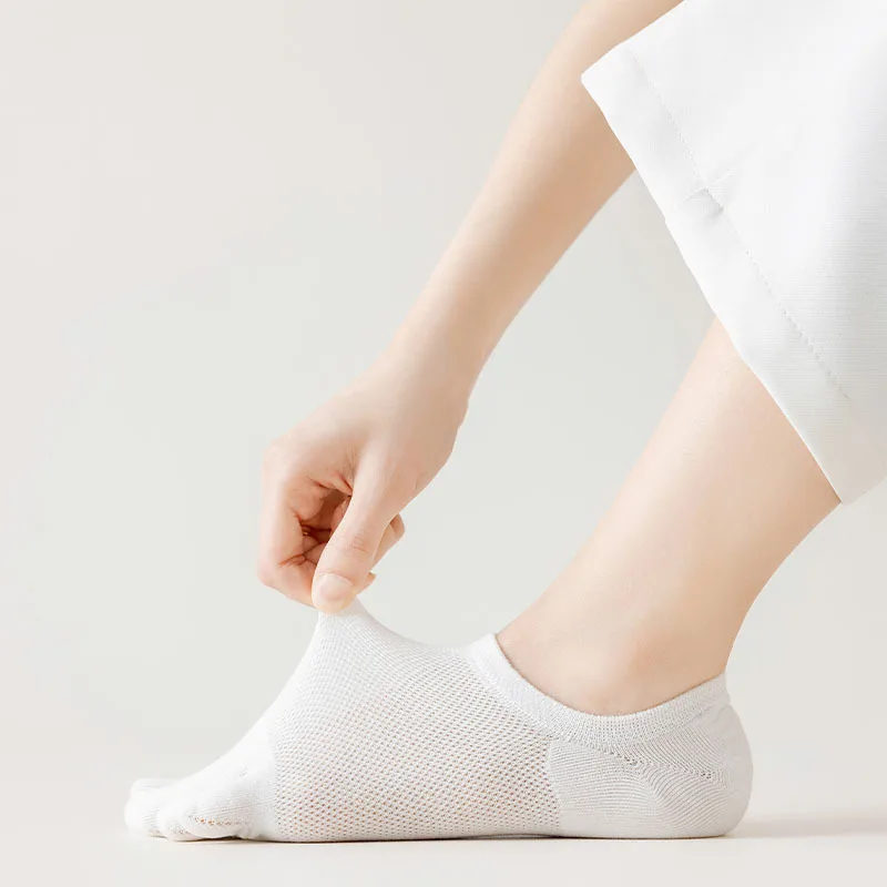 5 Pairs Women Five Toe No Show Socks Summer Cotton Hollow Mesh Breathable Invisible Split Toe Socks For Care Socks
5 Pairs Women Five Toe No Show Socks Summer Cotton Hollow Mesh Breathable Invisible Split Toe Socks For Care Socks