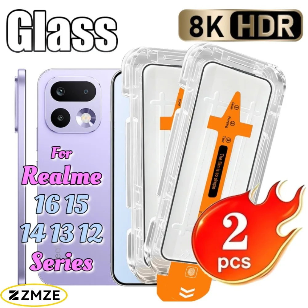 2Pcs One Click Screen Protectors For Realme 16 Pro 15T 14T 12X 15X india 14X 13+ 12+ 15 12 Lite 13 12 4G 14 Tempered Glass Films
2Pcs One Click Screen Protectors For Realme 16 Pro 15T 14T 12X 15X india 14X 13+ 12+ 15 12 Lite 13 12 4G 14 Tempered Glass Films