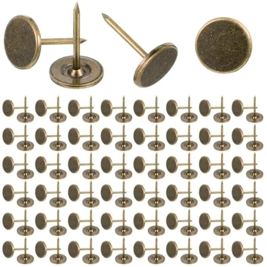 100 Pcs Antique Bronze Upholstery Tacks 0.4 X 0.6 Flat Head Heavy Duty Decorative Wall Pins for Office DIY Crafts Vintage Style
100 Pcs Antique Bronze Upholstery Tacks 0.4 X 0.6 Flat Head Heavy Duty Decorative Wall Pins for Office DIY Crafts Vintage Style