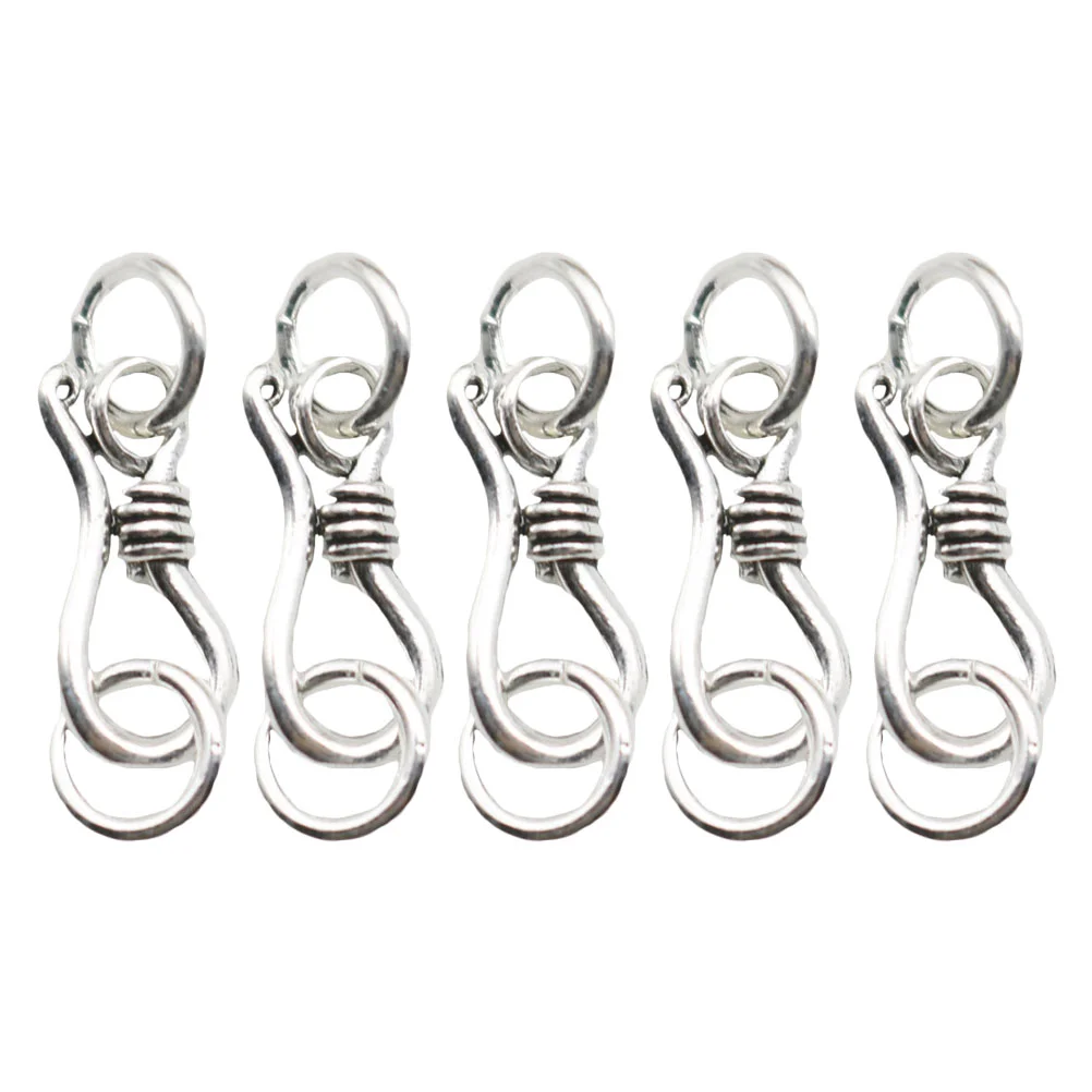 5 Pcs Silver Lobster Clasp Buckle Hook Jewelry Jewelery Accessory Necklace Extender
5 Pcs Silver Lobster Clasp Buckle Hook Jewelry Jewelery Accessory Necklace Extender