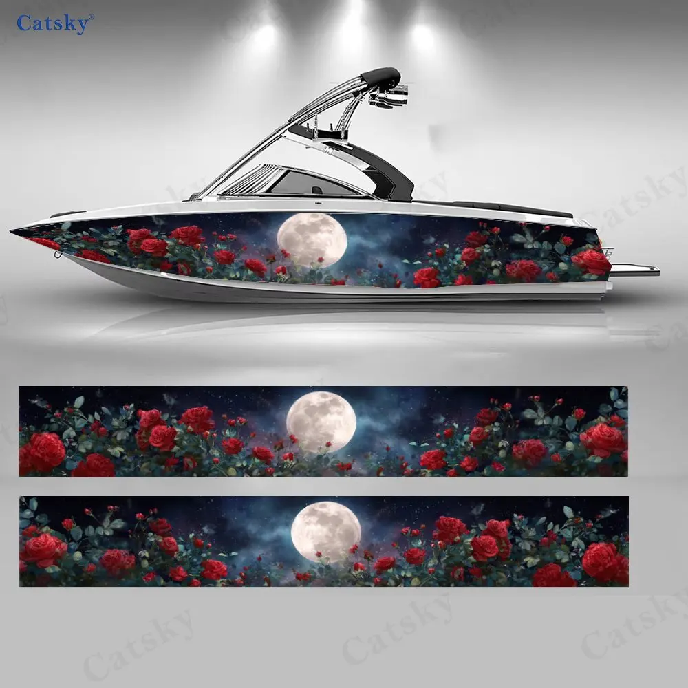 Наклейки на лодки с изображением луны и роз, 2 шт., водонепроницаемые, прочные виниловые наклейки из ПВХ для рыболовных лодок, прочный и стильный дизайн
Наклейки на лодки с изображением луны и роз, 2 шт., водонепроницаемые, прочные виниловые наклейки из ПВХ для рыболовных лодок, прочный и стильный дизайн