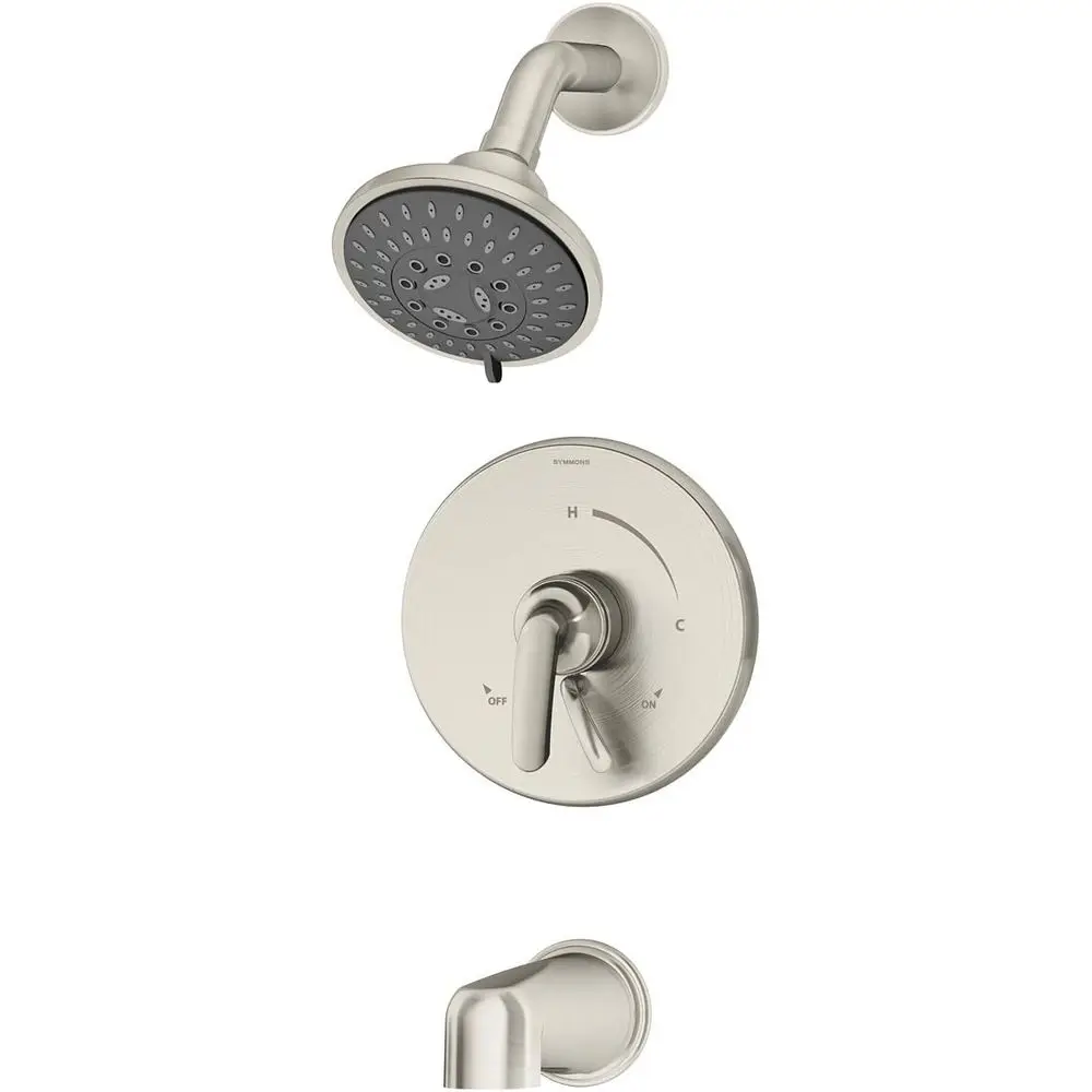 1-Handle Tub and Shower Faucet System, Satin Nickel Finish
1-Handle Tub and Shower Faucet System, Satin Nickel Finish