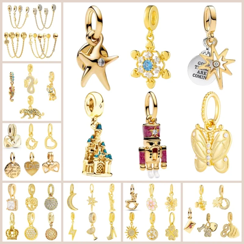 Лидер продаж, защитная цепочка золотого серии «сделай сам», леопардовая бусина с четырьмя листами клевера, подходит для оригинальных ювелирных изделий из стерлингового серебра 925 пробы
Лидер продаж, защитная цепочка золотого серии «сделай сам», леопардовая бусина с четырьмя листами клевера, подходит для оригинальных ювелирных изделий из стерлингового серебра 925 пробы