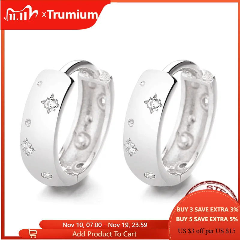 Trumium Real 925 Sterling Silver Starburst Huggie Hoop Earrings for Women Girls Gifts Daily Fine Jewelry
Trumium Real 925 Sterling Silver Starburst Huggie Hoop Earrings for Women Girls Gifts Daily Fine Jewelry