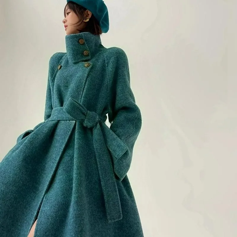 High Street Blue Island Bay шерстяное длинное двустороннее пальто ручной работы, новый зимний высокий плащ на шнуровке, куртка-маятник, женская мода
High Street Blue Island Bay шерстяное длинное двустороннее пальто ручной работы, новый зимний высокий плащ на шнуровке, куртка-маятник, женская мода