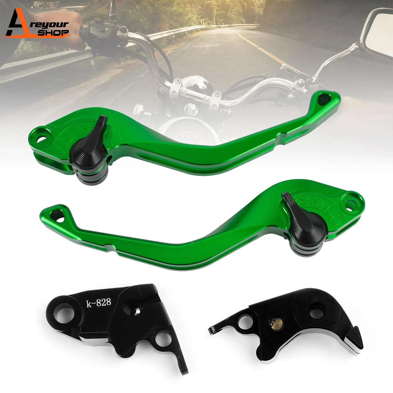 Areyourshop CNC Short Clutch Brake Lever fit for Kawasaki ZX636R / ZX6RR 2005-2006 Motorcycle Accessories
Areyourshop CNC Short Clutch Brake Lever fit for Kawasaki ZX636R / ZX6RR 2005-2006 Motorcycle Accessories
