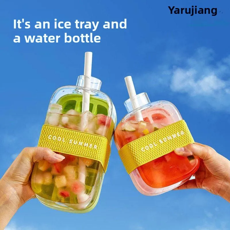 Large Capacity Portable Plastic Water Cup with Ice Tray for Women Summer Refreshing Cold Brew Cup Transparent High Aesthetic ...
Large Capacity Portable Plastic Water Cup with Ice Tray for Women Summer Refreshing Cold Brew Cup Transparent High Aesthetic ...