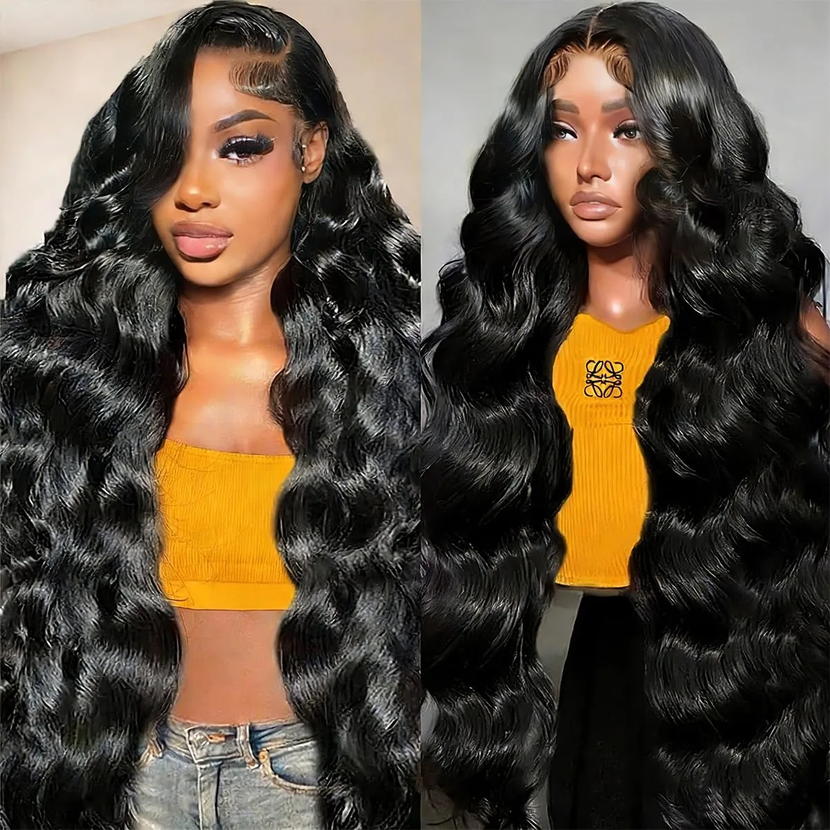 Парик из натуральных волос с HD-кружевом 13x6, 200% плотность, 40 дюймов, с эффектом Body Wave, предварительно проработанный, для чернокожих женщин
Парик из натуральных волос с HD-кружевом 13x6, 200% плотность, 40 дюймов, с эффектом Body Wave, предварительно проработанный, для чернокожих женщин