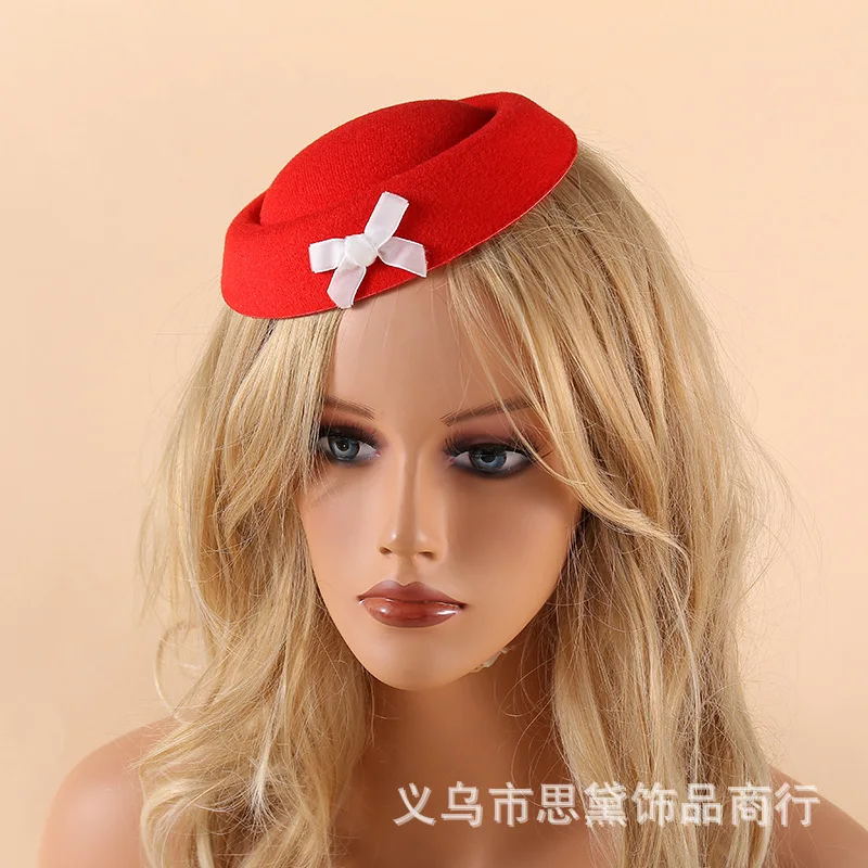 Navy Style White Small Hat Hair Clip Elegant Woolen Small Hat Fashionable High-Value Hair Accessory
Navy Style White Small Hat Hair Clip Elegant Woolen Small Hat Fashionable High-Value Hair Accessory