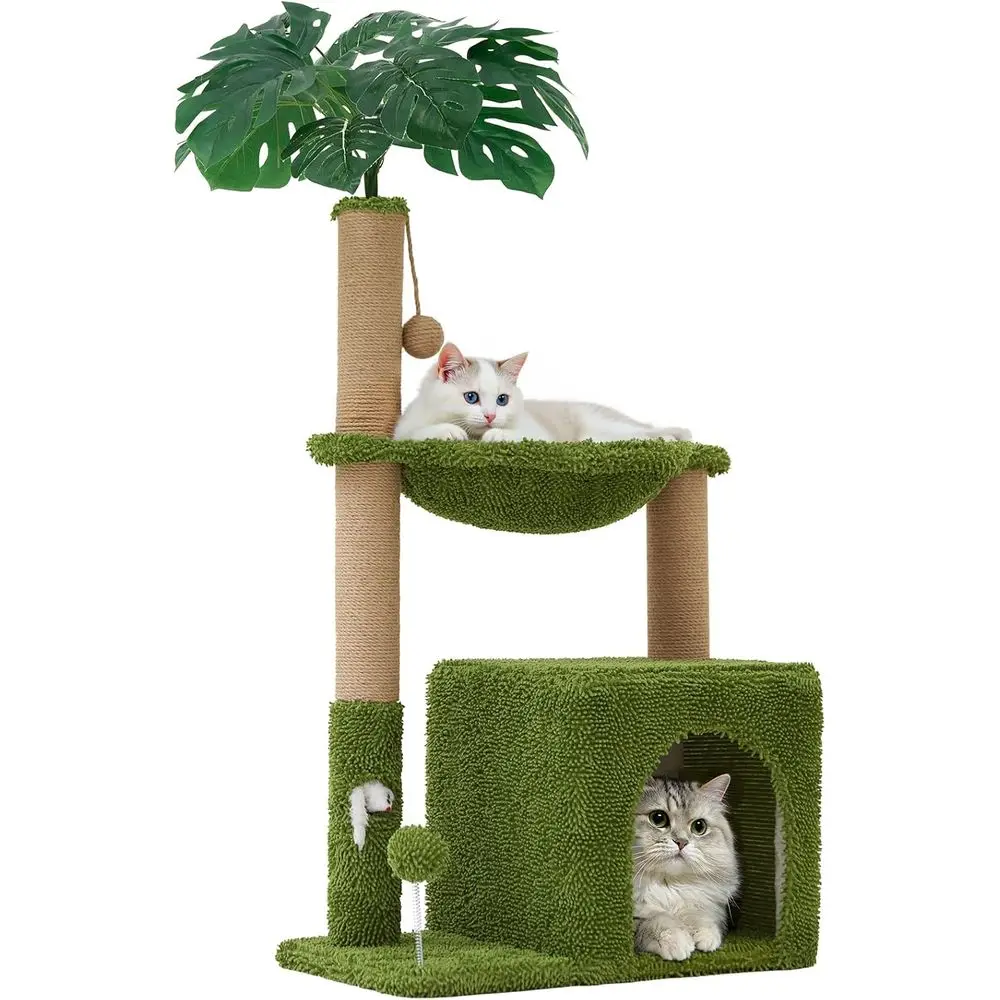 37 Multi-Functional Cat Tree Tower with Scratching Post, Hammock, and Toy Ball for Indoor Cats
37 Multi-Functional Cat Tree Tower with Scratching Post, Hammock, and Toy Ball for Indoor Cats