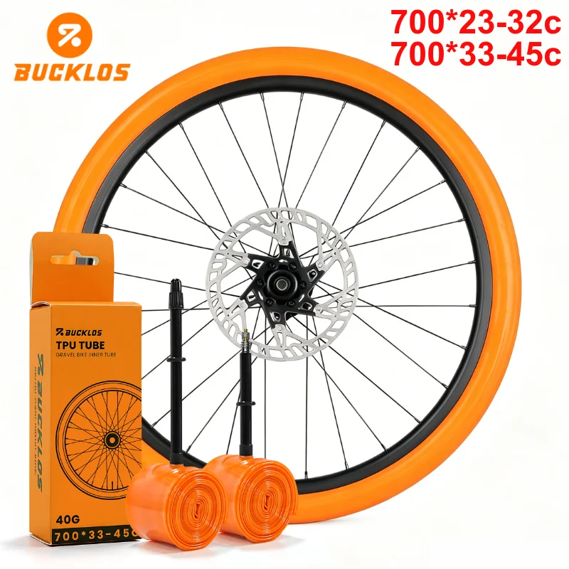 BUCKLOS Ultralight Bike Inner Tube 700 X 18 23-32C 33-45C Gravel Road Bicycle TPU Tire 45/65/80mm French Valve Super Light Tube
BUCKLOS Ultralight Bike Inner Tube 700 X 18 23-32C 33-45C Gravel Road Bicycle TPU Tire 45/65/80mm French Valve Super Light Tube