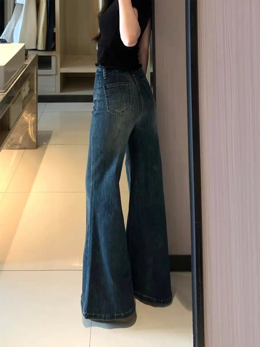Flared Jeans High Waist Loose Fit Women's Denim Pants Pear Body Shape Large Children's Summer Fashion Long Trousers
Flared Jeans High Waist Loose Fit Women's Denim Pants Pear Body Shape Large Children's Summer Fashion Long Trousers