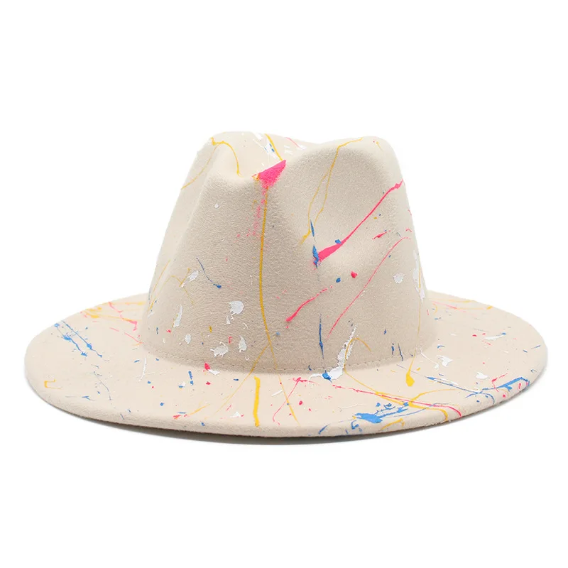 Wide Brim Fedora Hats New Scrawl Colorful Women Panama Fedora Hats Classics Men Jazz Fedora Caps Outdoor Church Wedding Hats
Wide Brim Fedora Hats New Scrawl Colorful Women Panama Fedora Hats Classics Men Jazz Fedora Caps Outdoor Church Wedding Hats