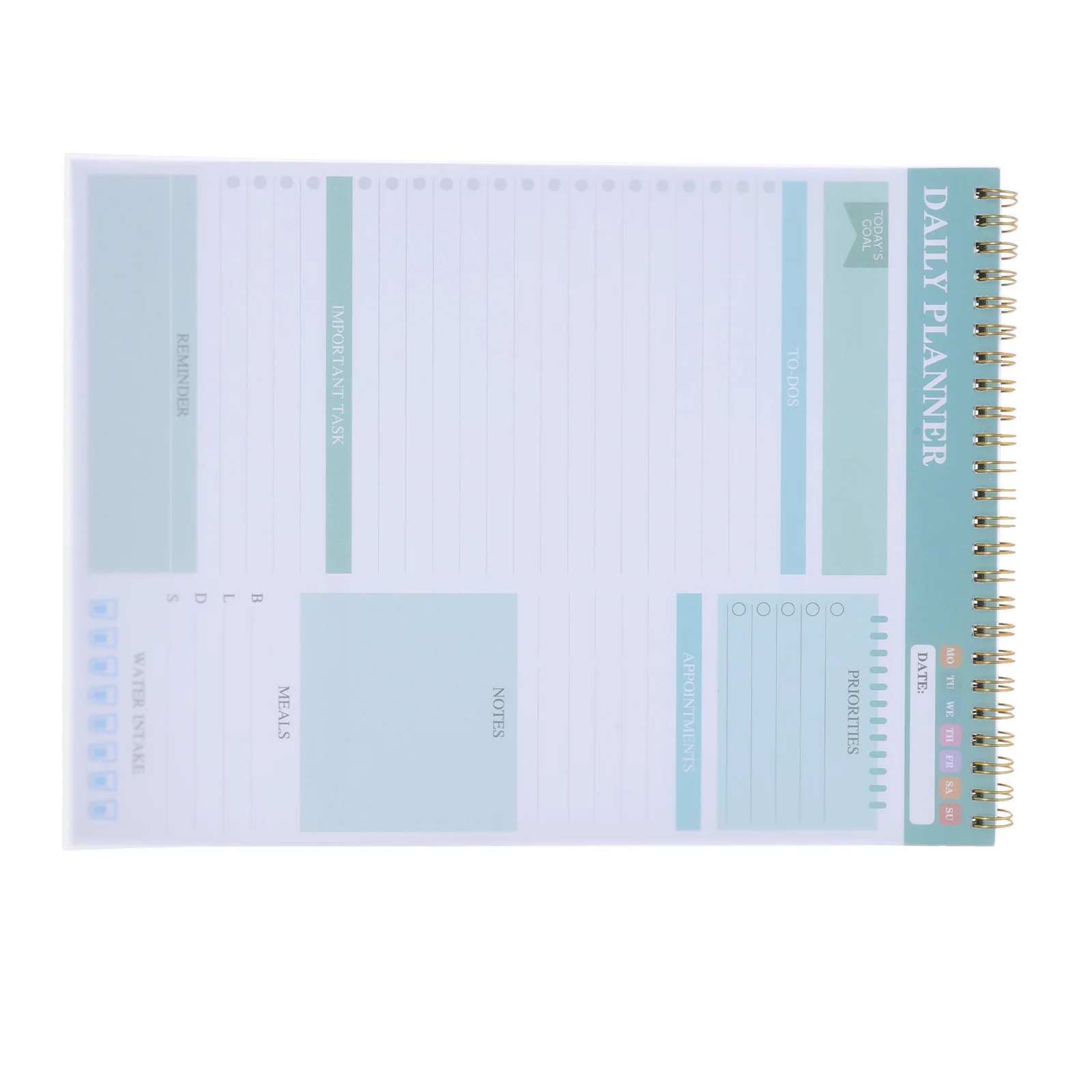 Planning Notebook Daily Spiral Notepads for Work Productivity Task Planner Journal Undated Weekly Pad Desk Paper
Planning Notebook Daily Spiral Notepads for Work Productivity Task Planner Journal Undated Weekly Pad Desk Paper