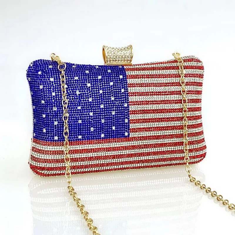 Small Women Party Evening Bags Rhinestones Dot Day Clutch With Chain Shoulder Handbags Line Fashion Purse
Small Women Party Evening Bags Rhinestones Dot Day Clutch With Chain Shoulder Handbags Line Fashion Purse
