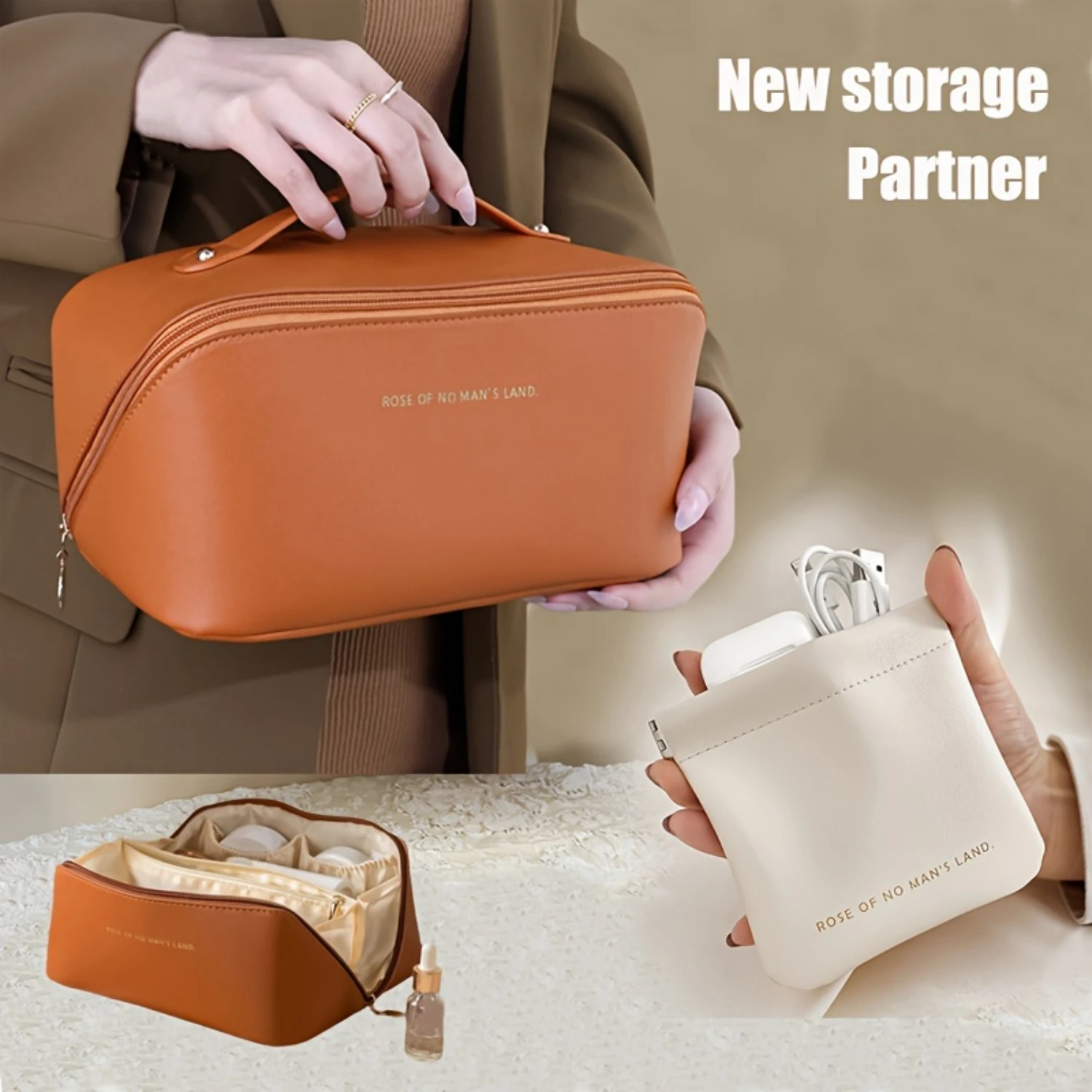 Large capacity PU pillow makeup bag for Daily Care toiletries and Travel, with easy access, one-hand open, and Mini carry-on des
Large capacity PU pillow makeup bag for Daily Care toiletries and Travel, with easy access, one-hand open, and Mini carry-on des