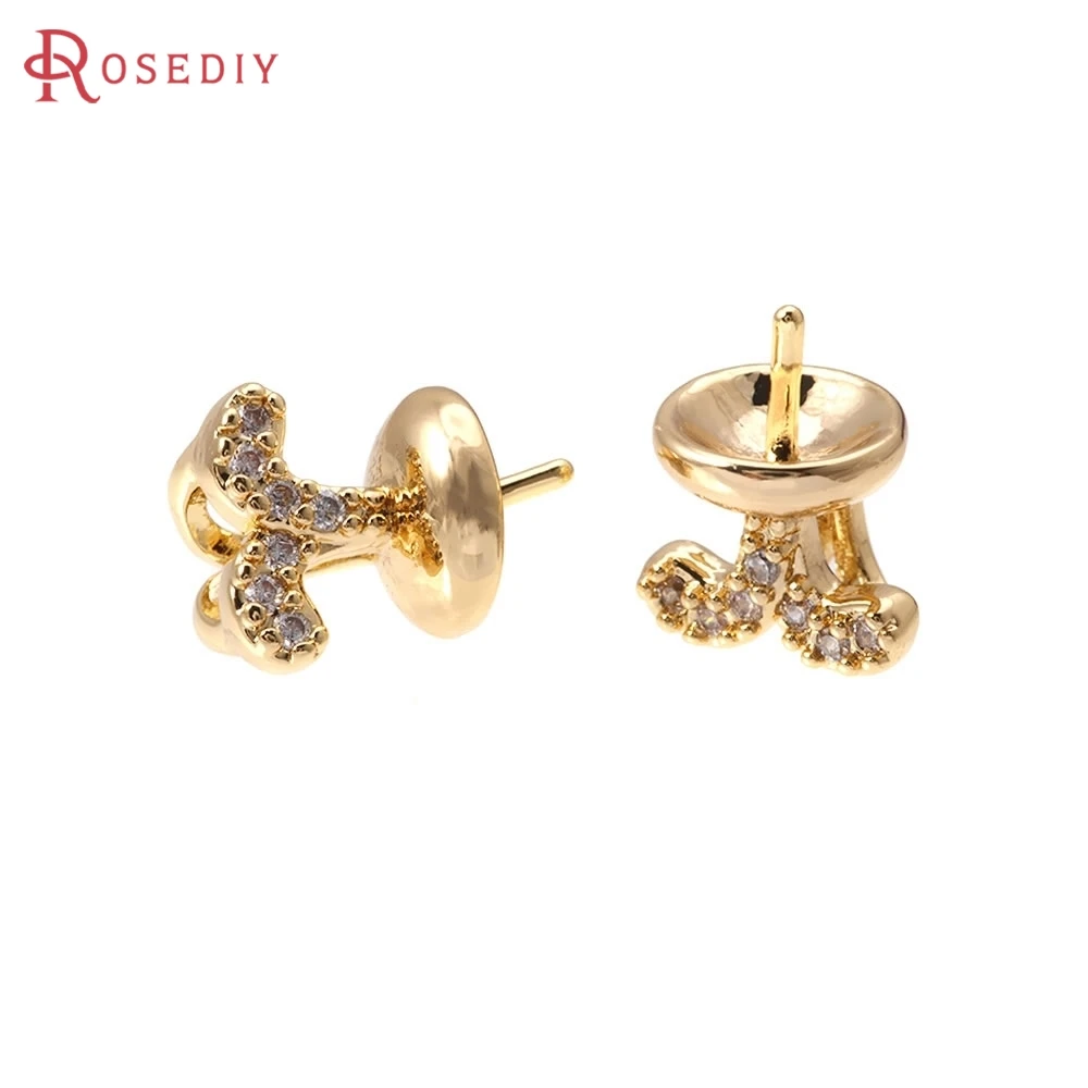 6PCS 18K Gold Color Brass Zircon Can Fit Beads beard Necklaces Pendants Connector Charms Snap Clip Clasps Diy Necklace Earrings
6PCS 18K Gold Color Brass Zircon Can Fit Beads beard Necklaces Pendants Connector Charms Snap Clip Clasps Diy Necklace Earrings