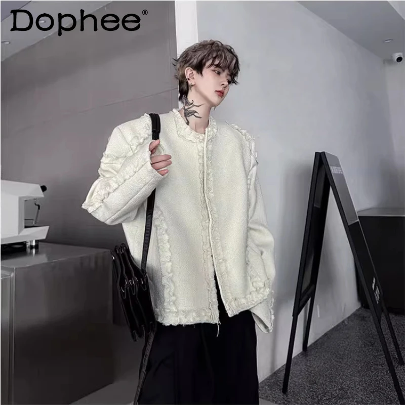 Men's 2025 Autumn New High-End Suit Jackets Small Fragrant Wood Ear Edge Design Tailored Coats Short Style Solid Color Blazers
Men's 2025 Autumn New High-End Suit Jackets Small Fragrant Wood Ear Edge Design Tailored Coats Short Style Solid Color Blazers