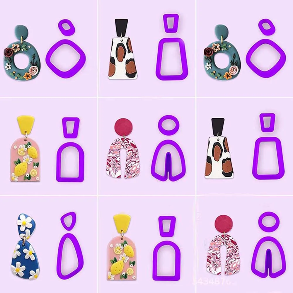 18Pcs/Set Irregular Geometric Shape Mold Soft Pottery Earrings Cutting Mold Polymer Clay for Polymer Clay Jewelry Making
18Pcs/Set Irregular Geometric Shape Mold Soft Pottery Earrings Cutting Mold Polymer Clay for Polymer Clay Jewelry Making