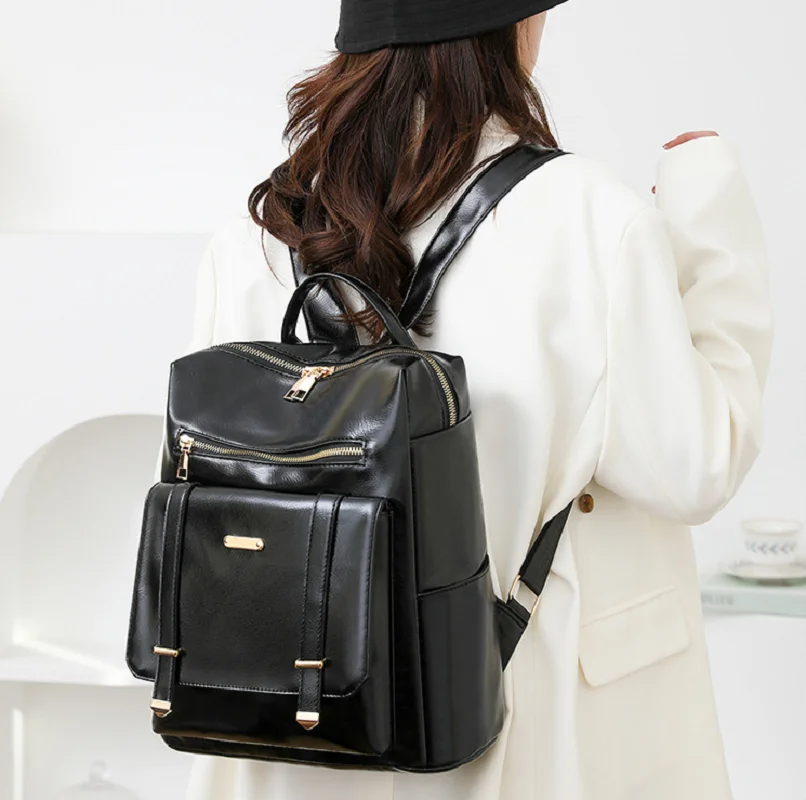 2026 New Fashion Vintage High Quality Leather Travel Backpacks Women's Shoulder Bags Totes Large Capacity School Bag Backpack
2026 New Fashion Vintage High Quality Leather Travel Backpacks Women's Shoulder Bags Totes Large Capacity School Bag Backpack