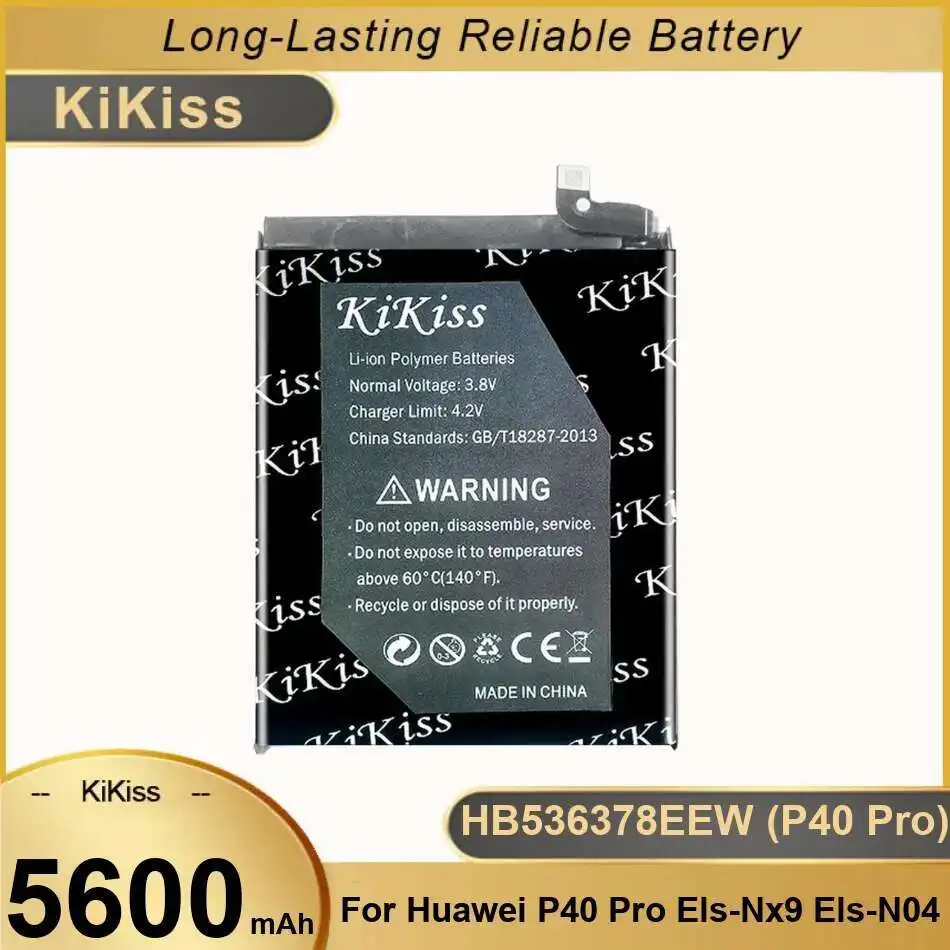 Легкий аккумулятор мобильного телефона 5600 мАч для Huawei P40 Pro Els-NX9 Els-N04 HB536378EEW Стабильный
Легкий аккумулятор мобильного телефона 5600 мАч для Huawei P40 Pro Els-NX9 Els-N04 HB536378EEW Стабильный