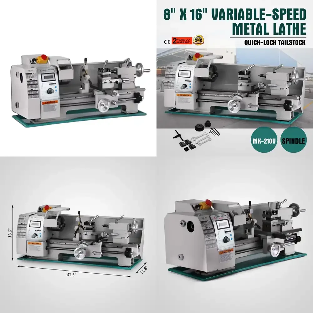 Mini Metal Lathe 8x16 Inch Mini Lathe CNC Lathe Machine Price New Processing Variable Speed
Mini Metal Lathe 8x16 Inch Mini Lathe CNC Lathe Machine Price New Processing Variable Speed