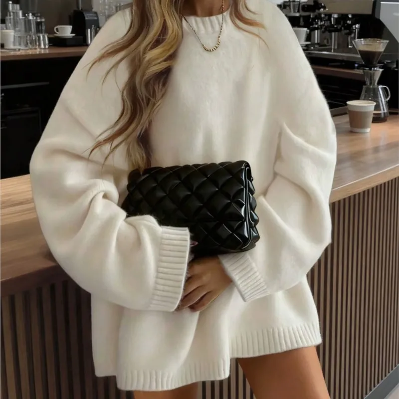 2026 New Autumn Winter Casual Women Solid Color Pullover Sweaters Female Long Sleeve Loose Knit Jumper O-Neck Knitted Outerwear
2026 New Autumn Winter Casual Women Solid Color Pullover Sweaters Female Long Sleeve Loose Knit Jumper O-Neck Knitted Outerwear