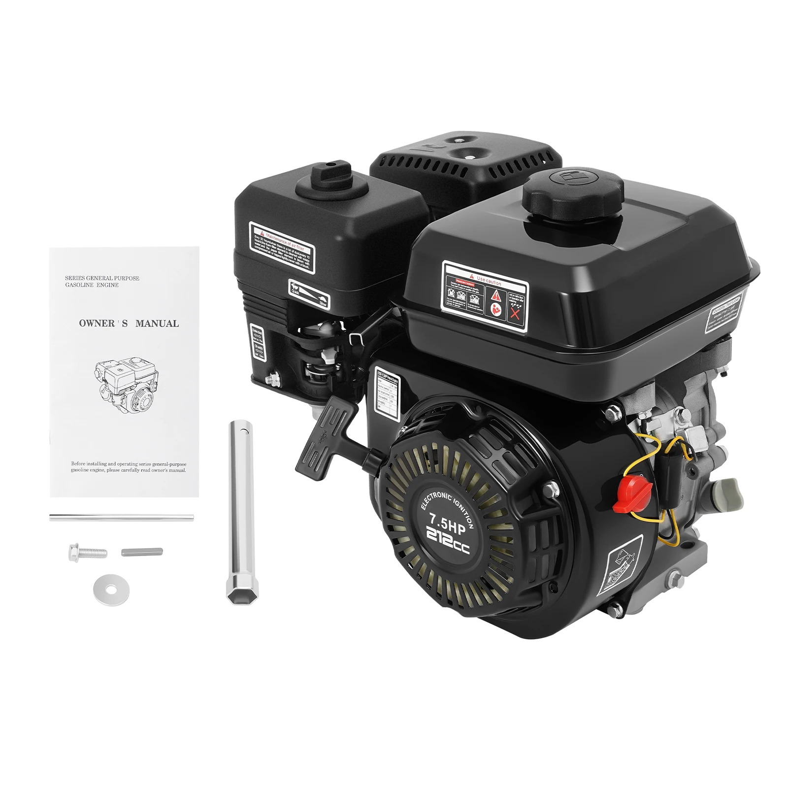 4 Strokes 212cc 7.5HP Gas Engine with Electric Start Upgrade Version For Go Kart Pressure Washers Log Splitters
4 Strokes 212cc 7.5HP Gas Engine with Electric Start Upgrade Version For Go Kart Pressure Washers Log Splitters