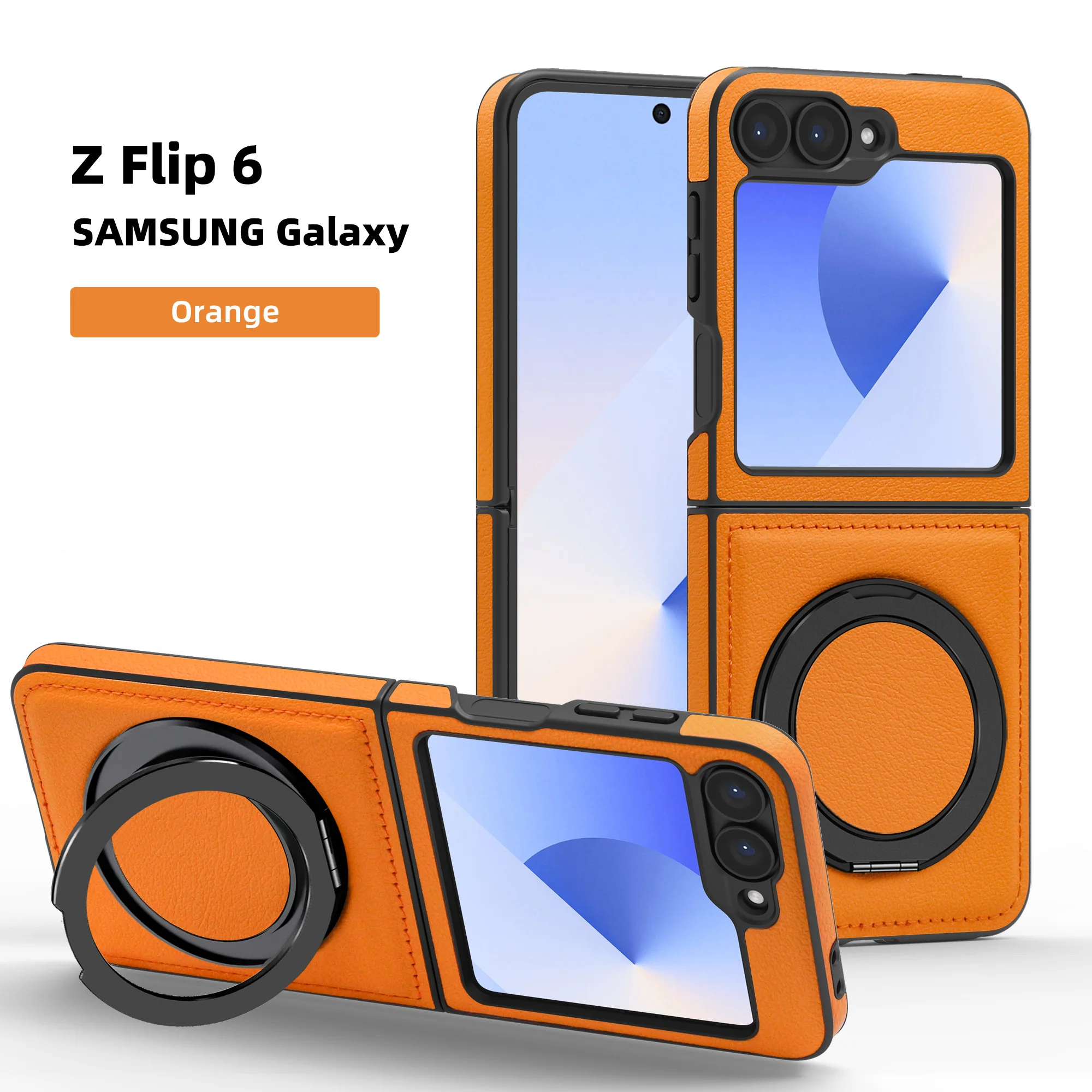 For Samsung Galaxy Z Flip 6 5 4 3 5G Case Ultra-Thin Luxury Leather Magnetic Rotating Bracket Shockproof Back Cover Accessories
For Samsung Galaxy Z Flip 6 5 4 3 5G Case Ultra-Thin Luxury Leather Magnetic Rotating Bracket Shockproof Back Cover Accessories