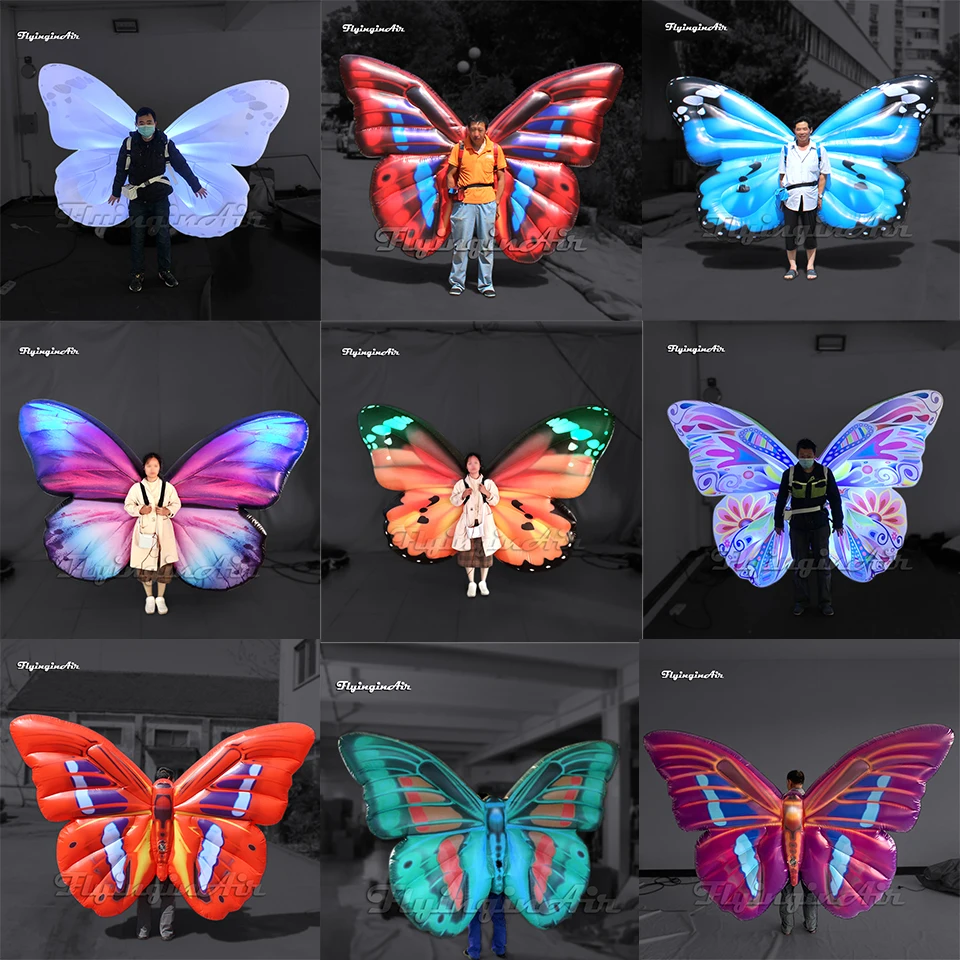 3m Parade Performance Adult Wearable Inflatable Butterfly Wing Costume Walking Blow Up Catwalk Stage Clothing For Event Show
3m Parade Performance Adult Wearable Inflatable Butterfly Wing Costume Walking Blow Up Catwalk Stage Clothing For Event Show