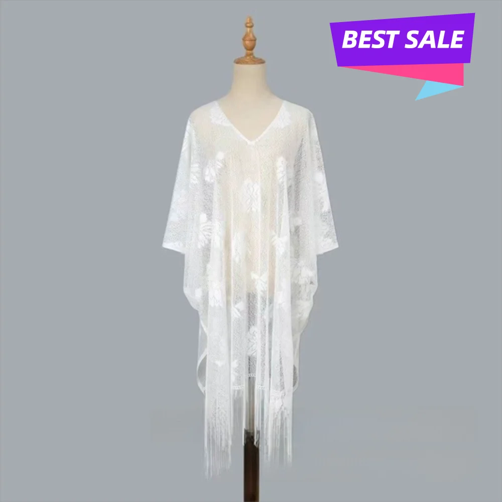 Trendy Elegant Lace Floral Shawl Rose Embroidery Tassel Design Beach Cover-Up Breathable Head Wrap Outdoor Activities
Trendy Elegant Lace Floral Shawl Rose Embroidery Tassel Design Beach Cover-Up Breathable Head Wrap Outdoor Activities