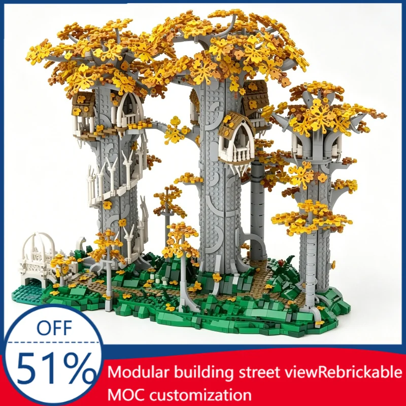 5581PCS MOC City UCS Elven Treehouse Forest Diorama Scene Model Custom Building Blocks DIY Educational Assembly Toy For Display
5581PCS MOC City UCS Elven Treehouse Forest Diorama Scene Model Custom Building Blocks DIY Educational Assembly Toy For Display