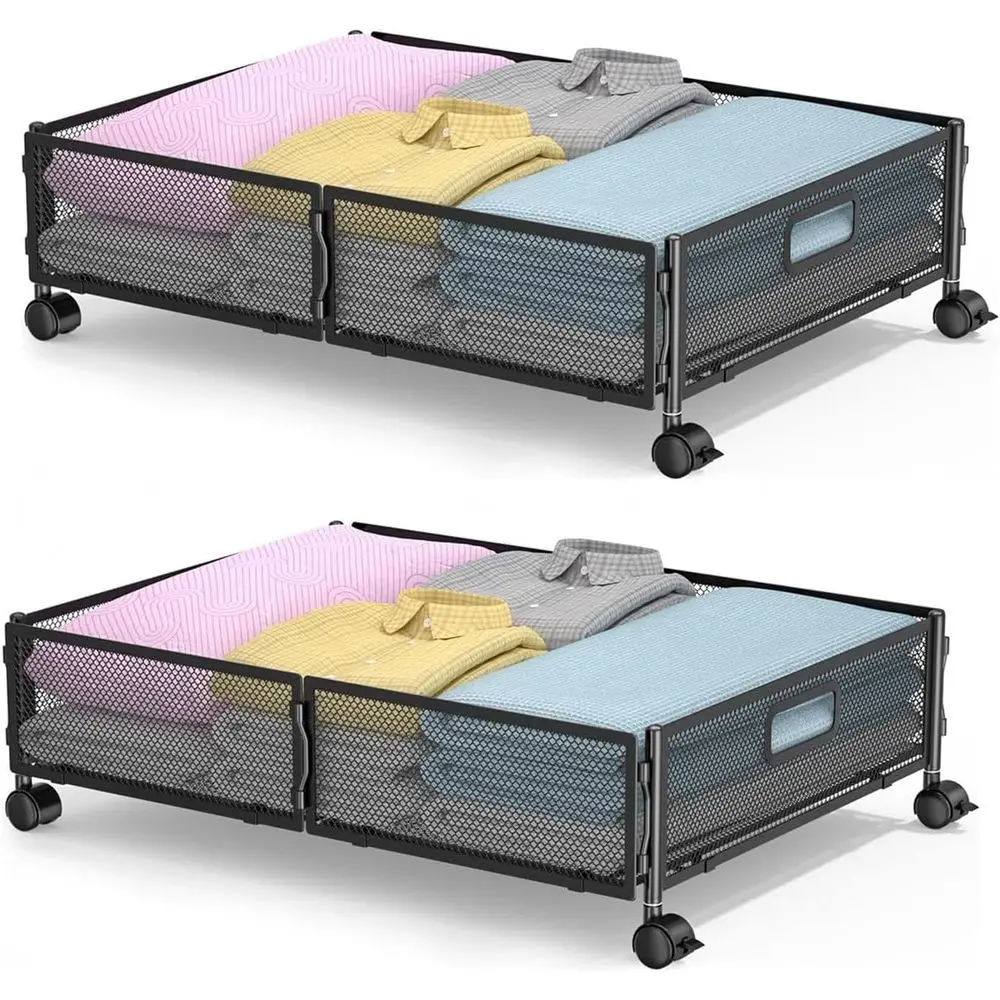 Складные контейнеры для хранения одежды, обуви и аксессуаров на колесиках под кроватью
Складные контейнеры для хранения одежды, обуви и аксессуаров на колесиках под кроватью