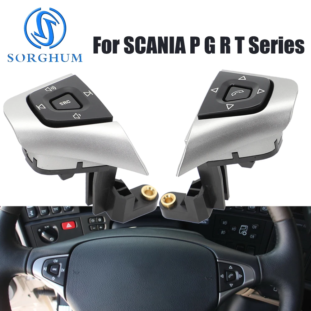 SORGHUM Truck Auto Cruise Steering Wheel Switches Button Panel Menus Dashboard Knob for SCANIA P G R T series 1881591 1881593
SORGHUM Truck Auto Cruise Steering Wheel Switches Button Panel Menus Dashboard Knob for SCANIA P G R T series 1881591 1881593