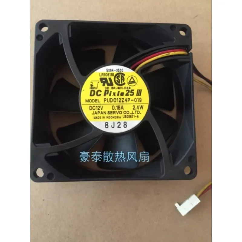 Servo PUDC12Z4P-019 DC 12V 0.16A 80X80X25mm 3-Wire Server Cooling Fan
Servo PUDC12Z4P-019 DC 12V 0.16A 80X80X25mm 3-Wire Server Cooling Fan