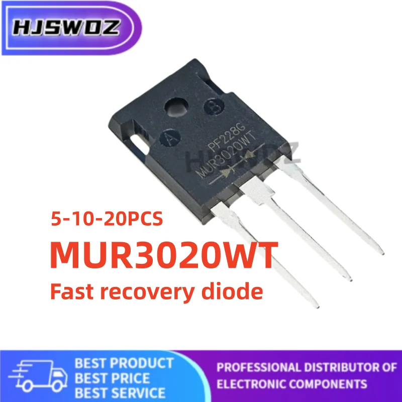 5~20 шт. MUR3020WT MUR3020WTG TO-247 Быстродействующий диодный транзистор, 100% новый
5~20 шт. MUR3020WT MUR3020WTG TO-247 Быстродействующий диодный транзистор, 100% новый