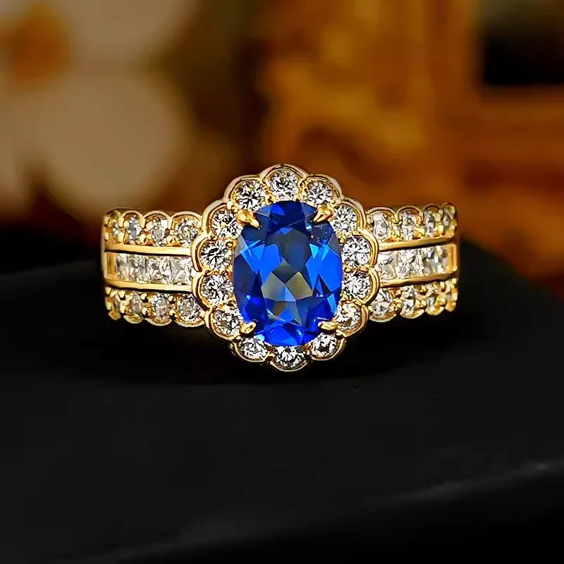 NEW Egg 925 Silver Ring Classic Daily Artificial Blue Treasure Oval Dove Full Diamond Blue Jadeite Light Luxury Precision Editio
NEW Egg 925 Silver Ring Classic Daily Artificial Blue Treasure Oval Dove Full Diamond Blue Jadeite Light Luxury Precision Editio