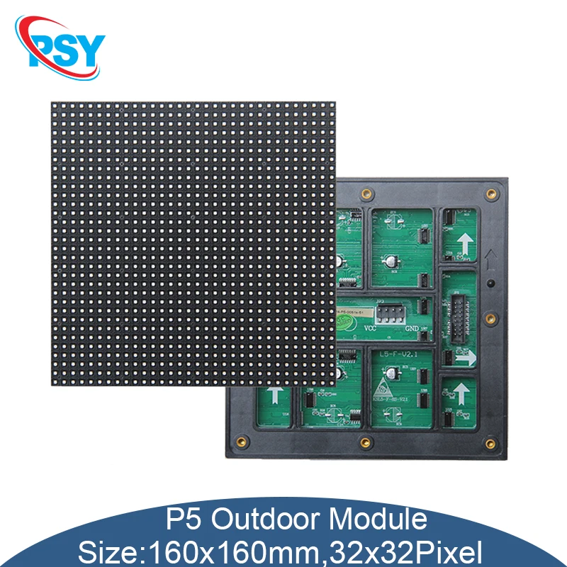Светодиодная уличная P5 160X160 мм SMD полноцветная матричная панель 32x32 пикселей RGB 3 в 1 экран дисплея водонепроницаемый модуль высокой яркости
Светодиодная уличная P5 160X160 мм SMD полноцветная матричная панель 32x32 пикселей RGB 3 в 1 экран дисплея водонепроницаемый модуль высокой яркости
