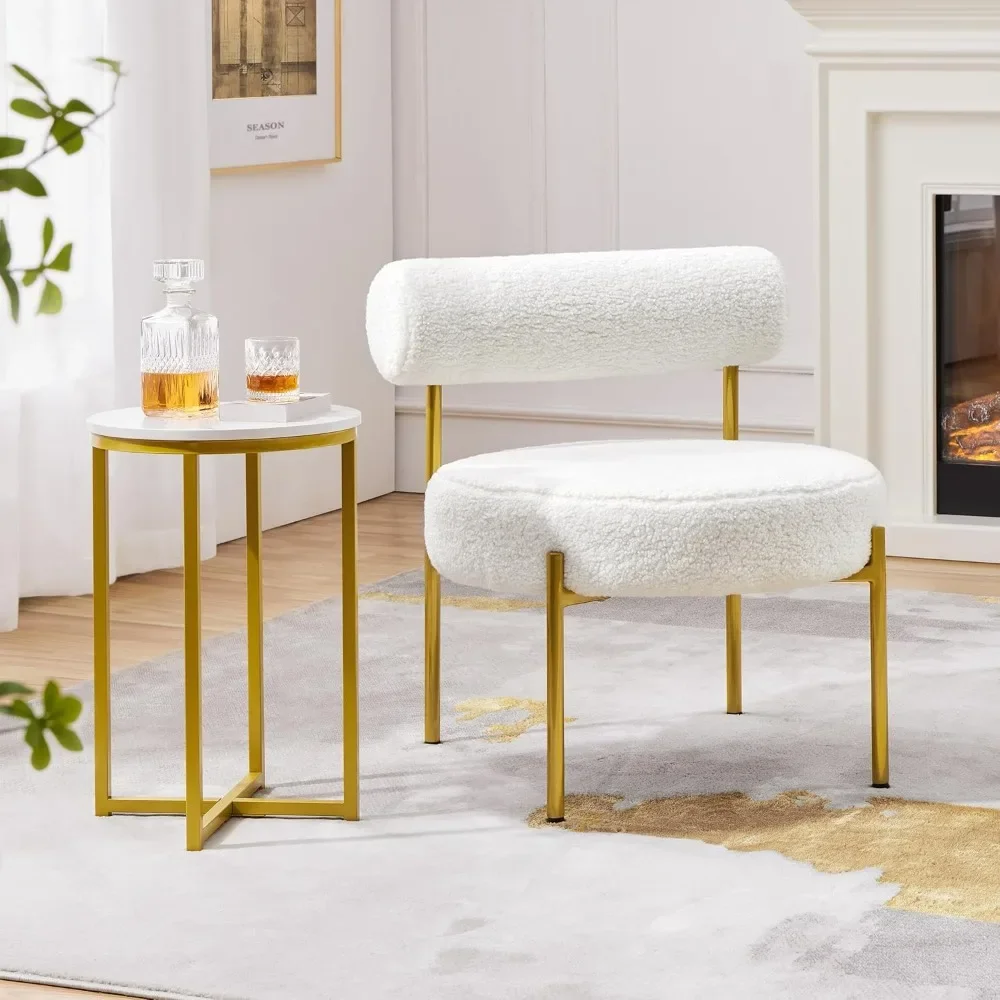 Cozy Sherpa Barrel Chair with Gold Legs, Modern Tufted Vanity Chair, Club Chair for Living Room
Cozy Sherpa Barrel Chair with Gold Legs, Modern Tufted Vanity Chair, Club Chair for Living Room