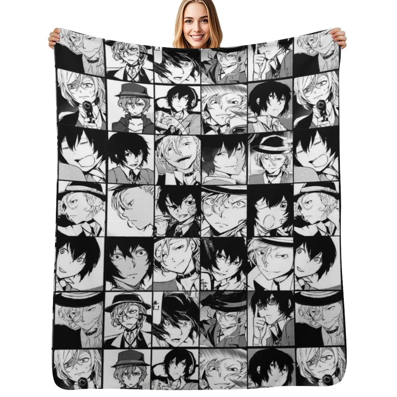 ChuuyaxDazai manga panels collage Throw Blanket Plush Fuzzy Cozy Blanket for Couch Sofa
ChuuyaxDazai manga panels collage Throw Blanket Plush Fuzzy Cozy Blanket for Couch Sofa