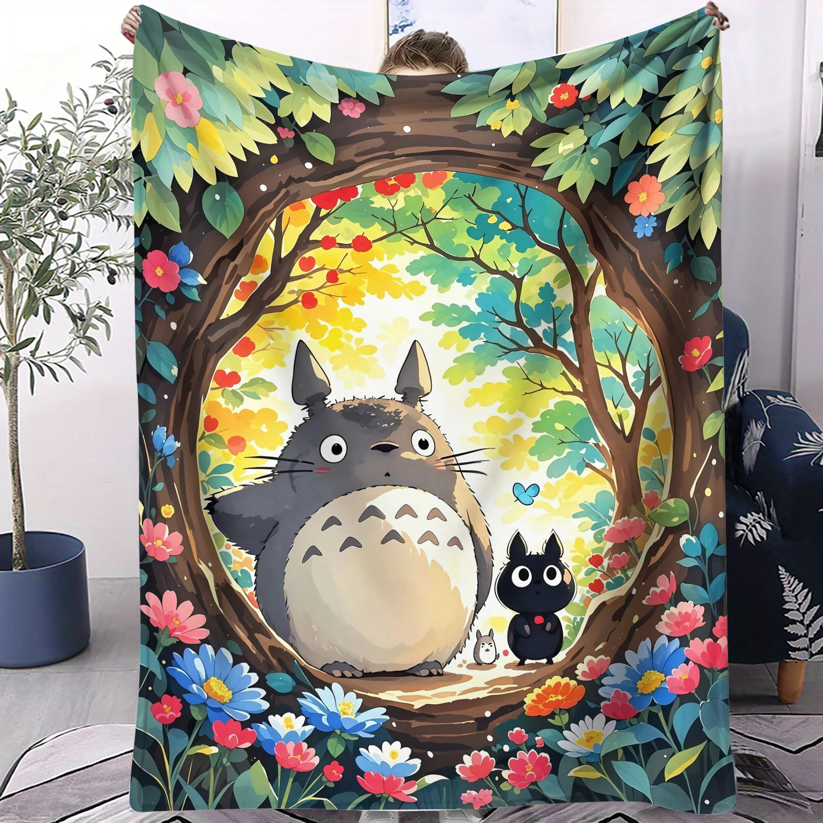 Cute T-Totoroes Classic Movie Printed Cartoon Blanket Multifunctional Flannel Throw Fan Gifts for Home Leisure Camping Travel
Cute T-Totoroes Classic Movie Printed Cartoon Blanket Multifunctional Flannel Throw Fan Gifts for Home Leisure Camping Travel