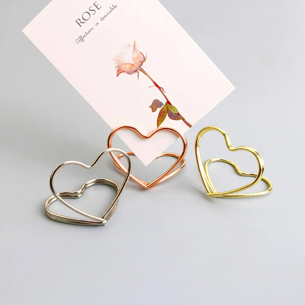 20pcs Heart Shaped Memo Holder Elegant Placecard Supplies Steady Base Small Cards Reusable Wedding Birthday Decorations
20pcs Heart Shaped Memo Holder Elegant Placecard Supplies Steady Base Small Cards Reusable Wedding Birthday Decorations