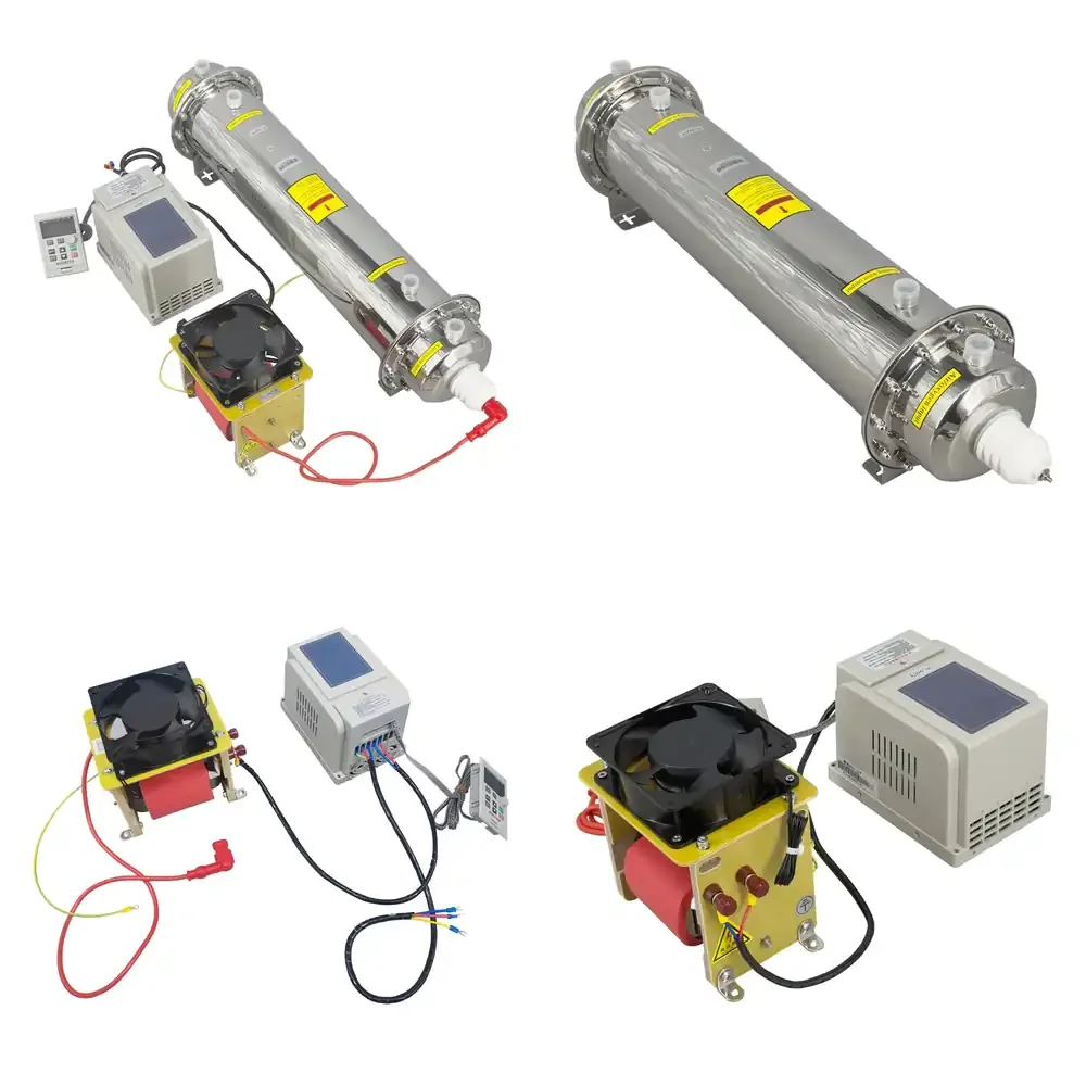 CE FCC ROHS Certified 100g/h Adjustable Water Cooled Ozone Generator Kit for Aquaculture Industry Ozonators for Fish Farming
CE FCC ROHS Certified 100g/h Adjustable Water Cooled Ozone Generator Kit for Aquaculture Industry Ozonators for Fish Farming
