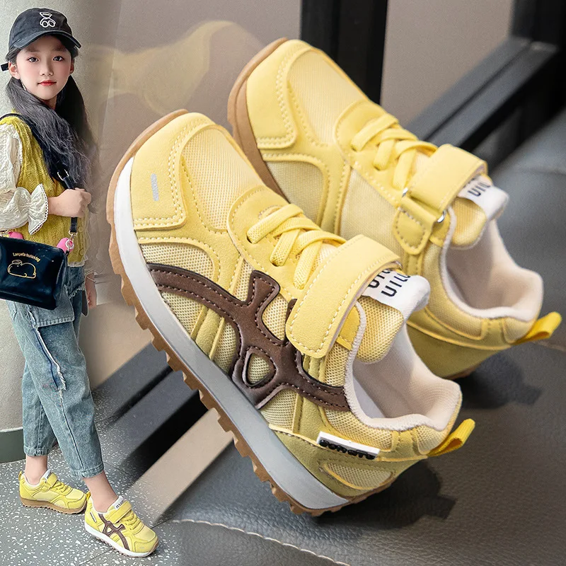 Girls Tennis Shoes Mesh Breathable Kids Casual Shoes Hook&loop Soft Sole 2026 New Fashion Children Sports Non-slip Shoes
Girls Tennis Shoes Mesh Breathable Kids Casual Shoes Hook&loop Soft Sole 2026 New Fashion Children Sports Non-slip Shoes