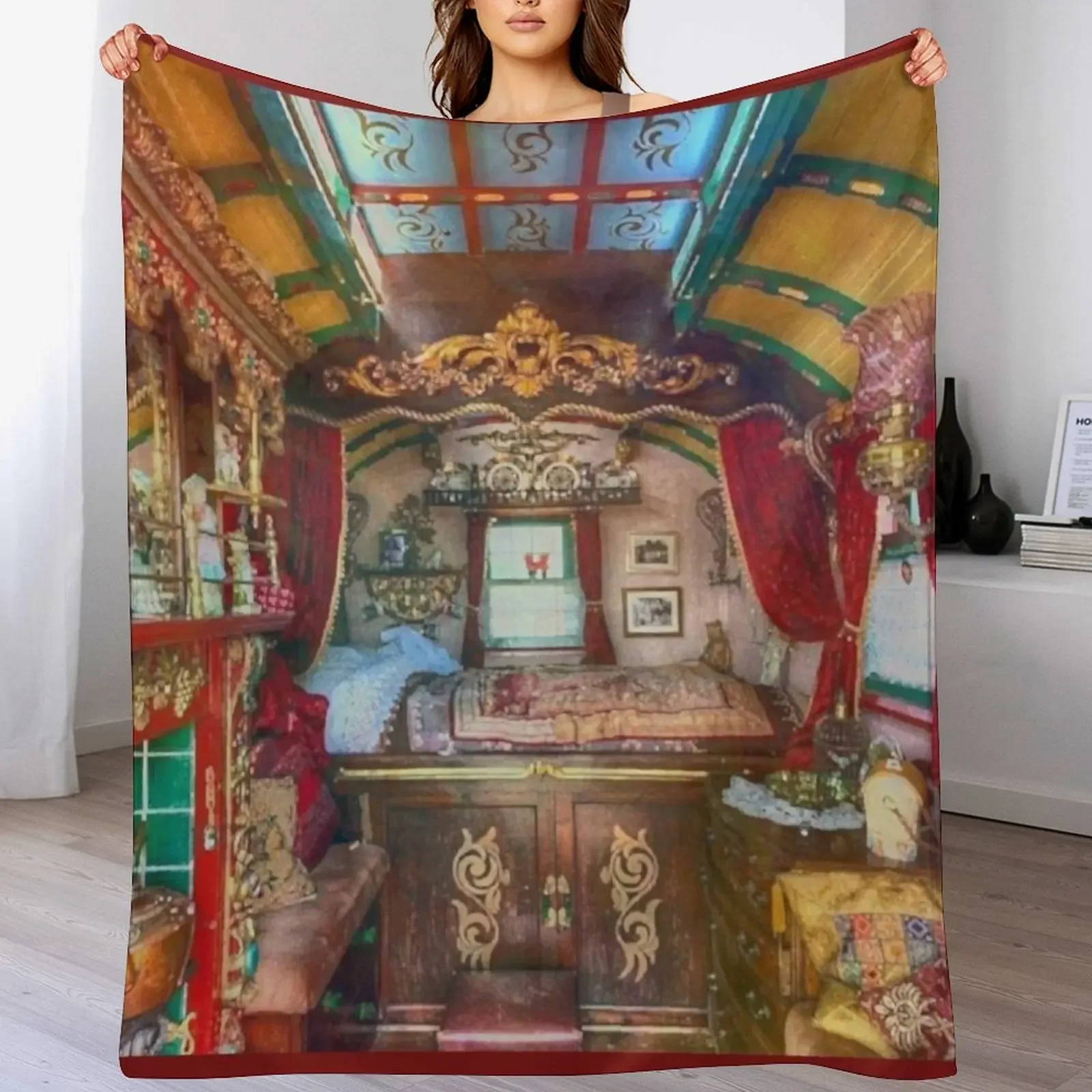 Gypsy Caravan Throw Blanket Elegant Warm Throw Blanket for Hotel Home
Gypsy Caravan Throw Blanket Elegant Warm Throw Blanket for Hotel Home