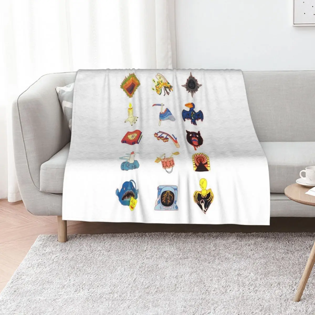 15 Fears Risograph Icons Throw Blanket Bed Kid'S heavy to sleep Soft Big Blankets
15 Fears Risograph Icons Throw Blanket Bed Kid'S heavy to sleep Soft Big Blankets