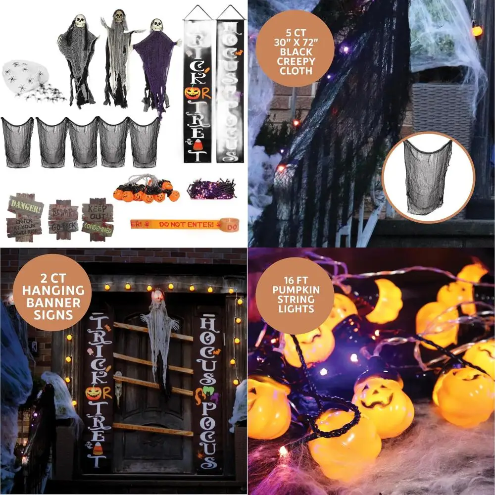 Полный набор уличного декора для Хэллоуина: 50 предметов, скелеты, призраки, огни, паутины и многое другое.
Полный набор уличного декора для Хэллоуина: 50 предметов, скелеты, призраки, огни, паутины и многое другое.