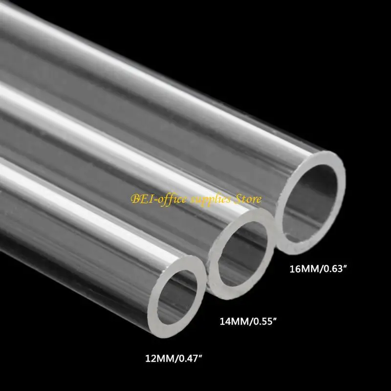 A9LC OD 12mm 14mm 16mm Transparent Acrylic Tube PMMA Pipe For PC Water Cooling 1.64ft
A9LC OD 12mm 14mm 16mm Transparent Acrylic Tube PMMA Pipe For PC Water Cooling 1.64ft